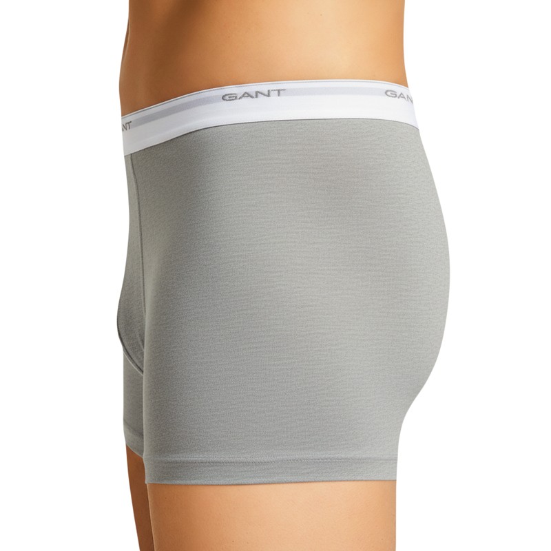 GANT_3-erSet_Trunks_Weiß_Hellgrau_Schwarz