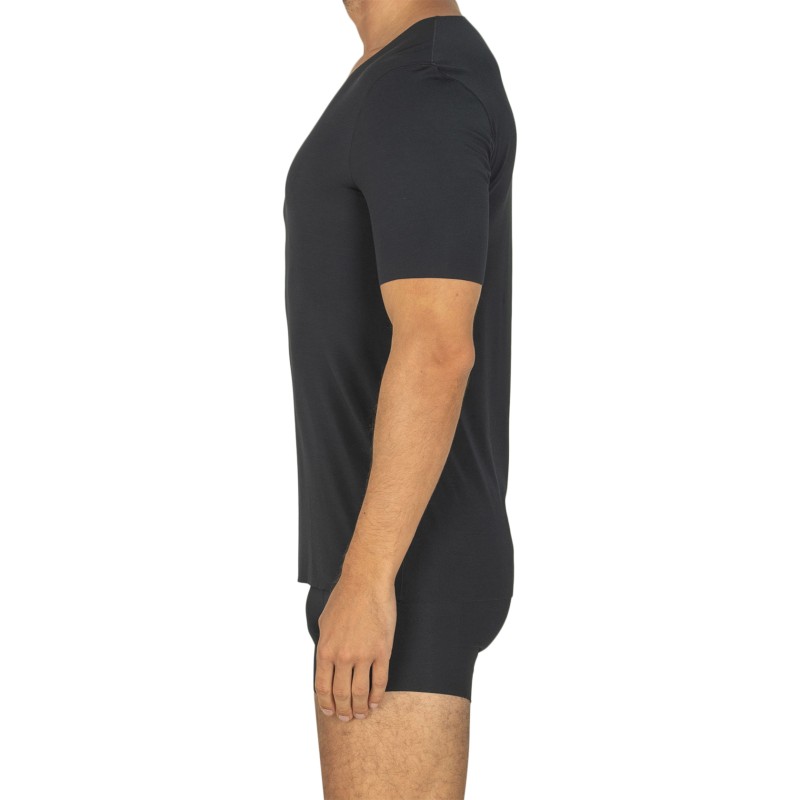 Boxerman_Herrenunterwäsche_Unterhemd_HANRO_T-Shirt_Schwarz