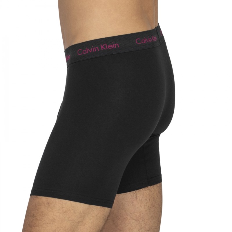 CalvinKlein_3-erSet_BoxerBriefs_Schwarz_mitverschiedenfarbigemWebbund