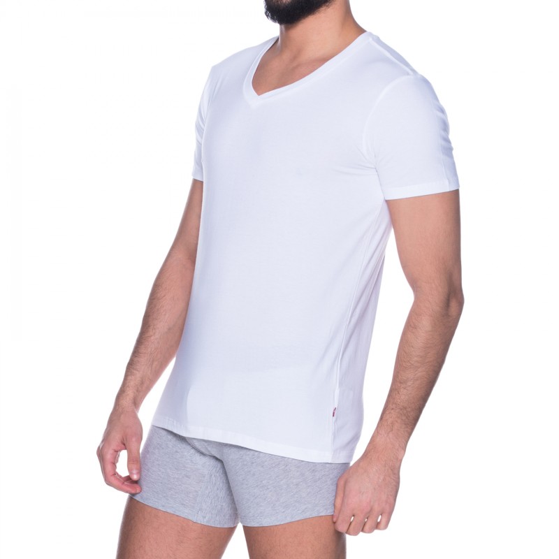 Levi's_2-er Set_T-Shirt_V-Ausschnitt_Weiß