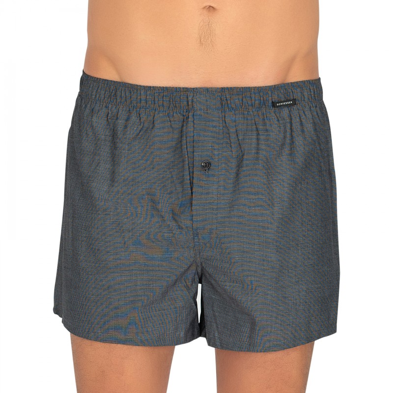 Schiesser_2-erSet_Boxershorts_Grau&Grau_kariert