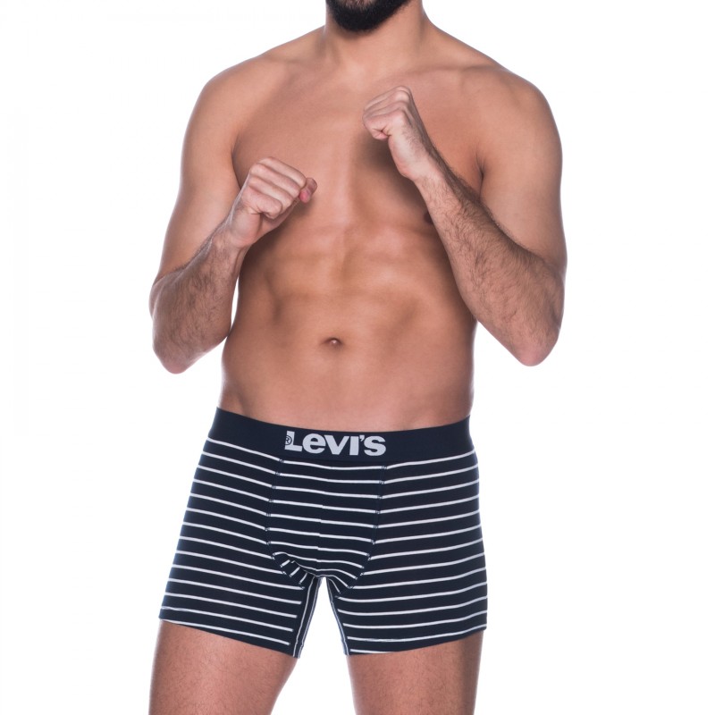 Levi's_2-er Set_Boxer Briefs_Dunkelblau_Gestreift