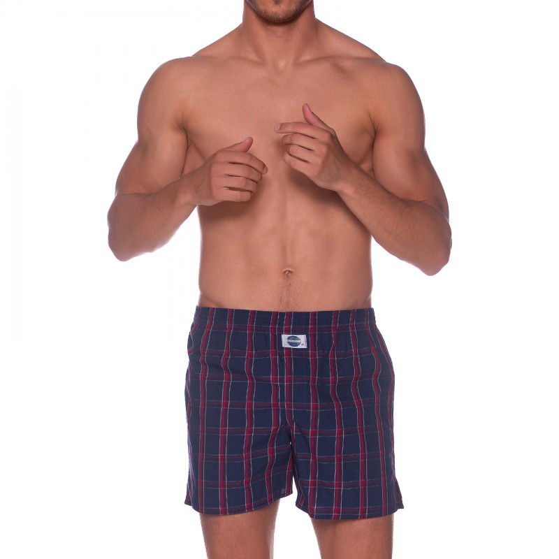 Boxerman_Herrenunterwäsche_D.E.A.LInternational_Boxershorts_Blau_kariert