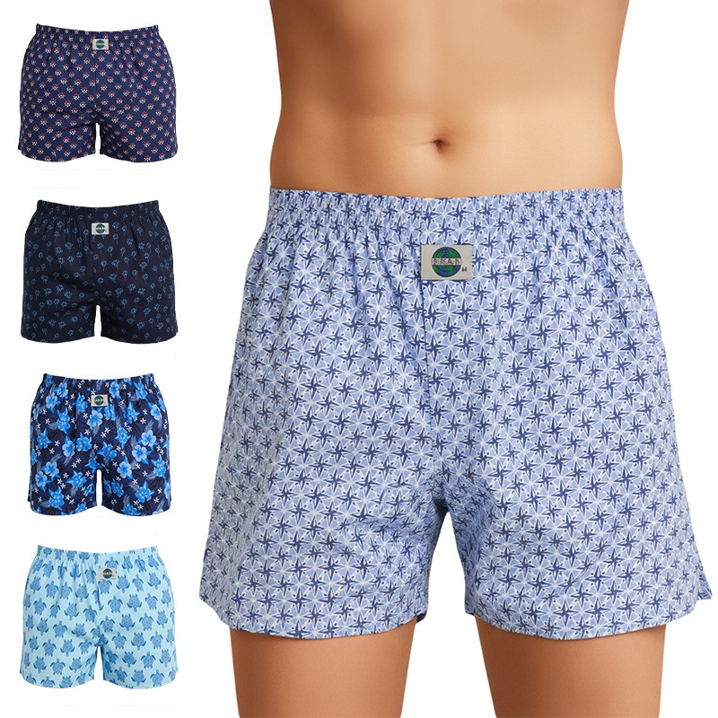 D.E.A.L International 5-er Set Boxershorts Blau mit Motiv Mix günstig online kaufen