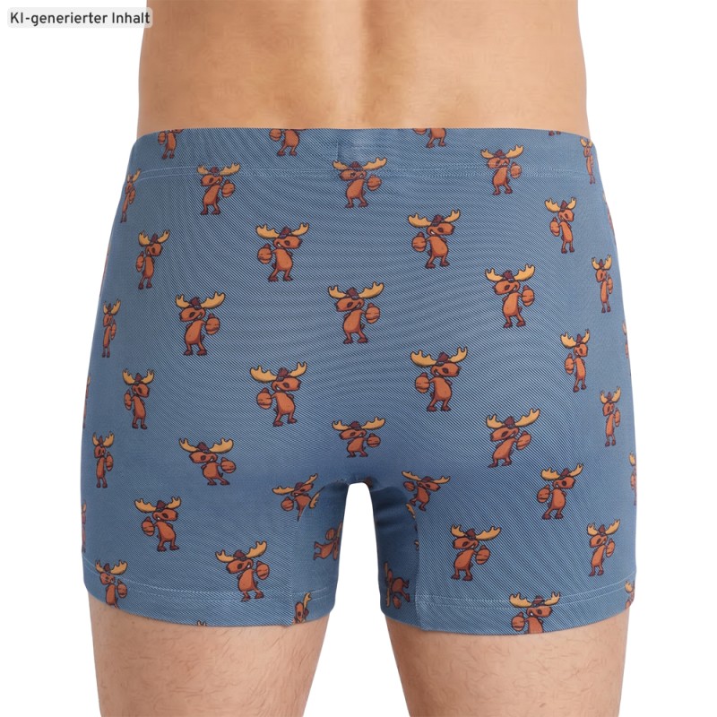 Mey_Shorty_Jeansblau_Motiv