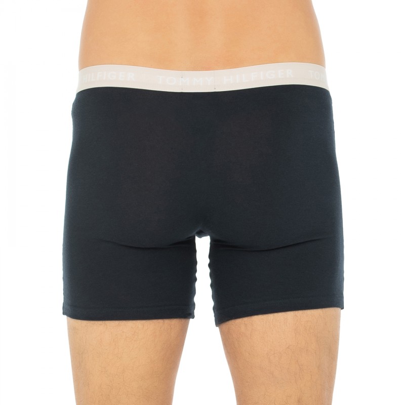 TommyHilfiger_3-erSet_Trunks_Schwarz_mitverschiedenfarbigemWebbund