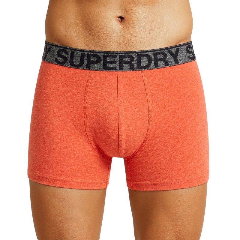 Superdry_3-erSet_Trunks_Schwarz,Orange&Grau