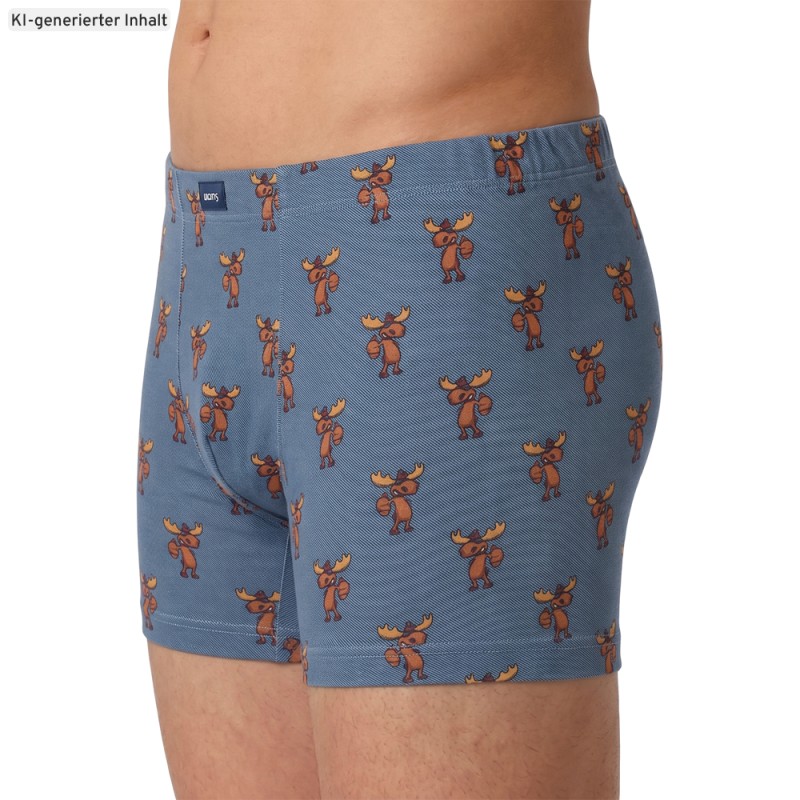 Mey_Shorty_Jeansblau_Motiv