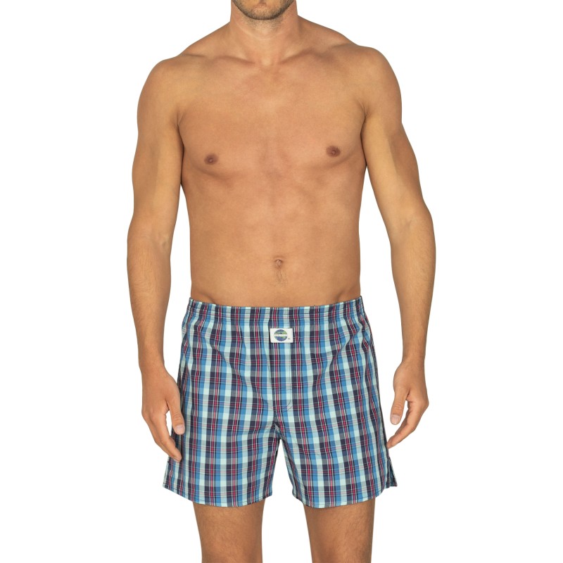 D.E.A.L International Boxershorts Blau & Rot Kariert