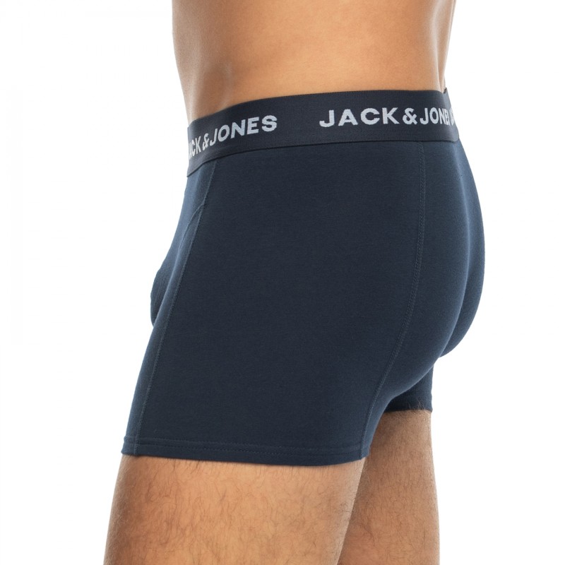 Jack & Jones 5-er Set Trunks Schwarz, Blau & Bordeaux