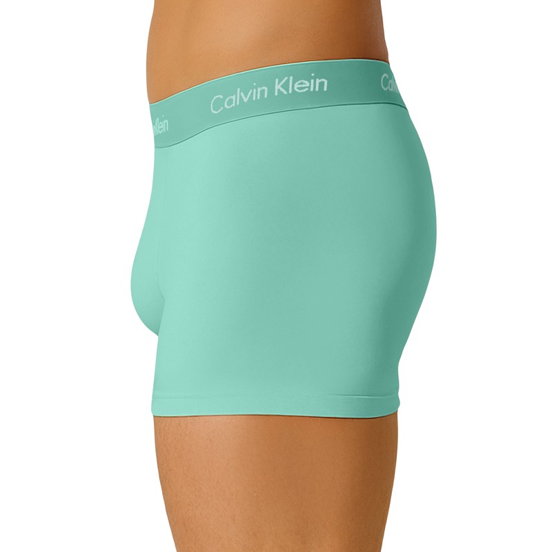 Calvin Klein 3-er Set Trunks Blau, Beige & Grün