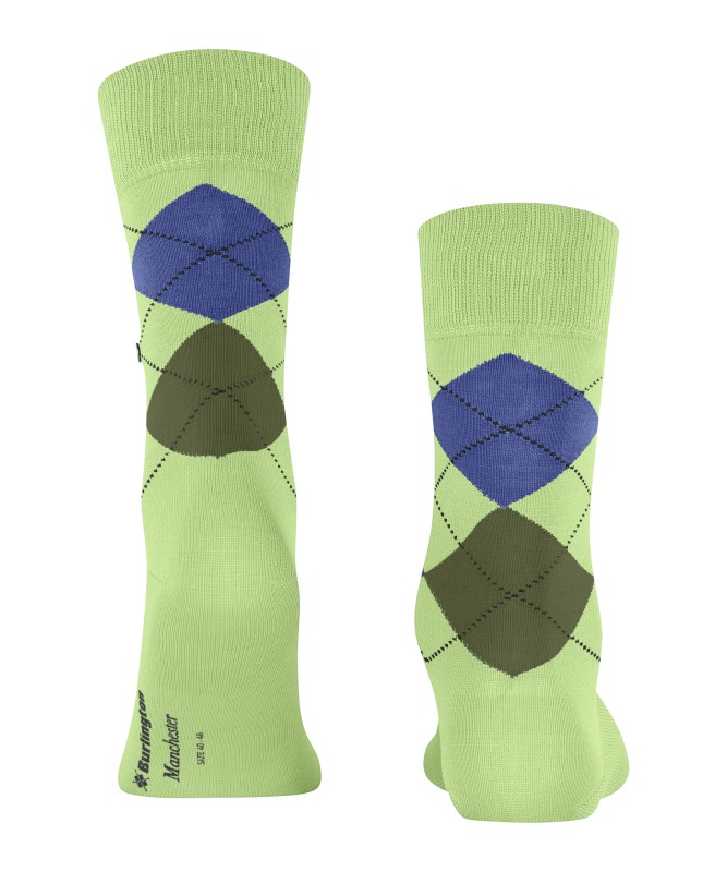 Burlington_Socken_Hellgrün_mitArgyle-Muster