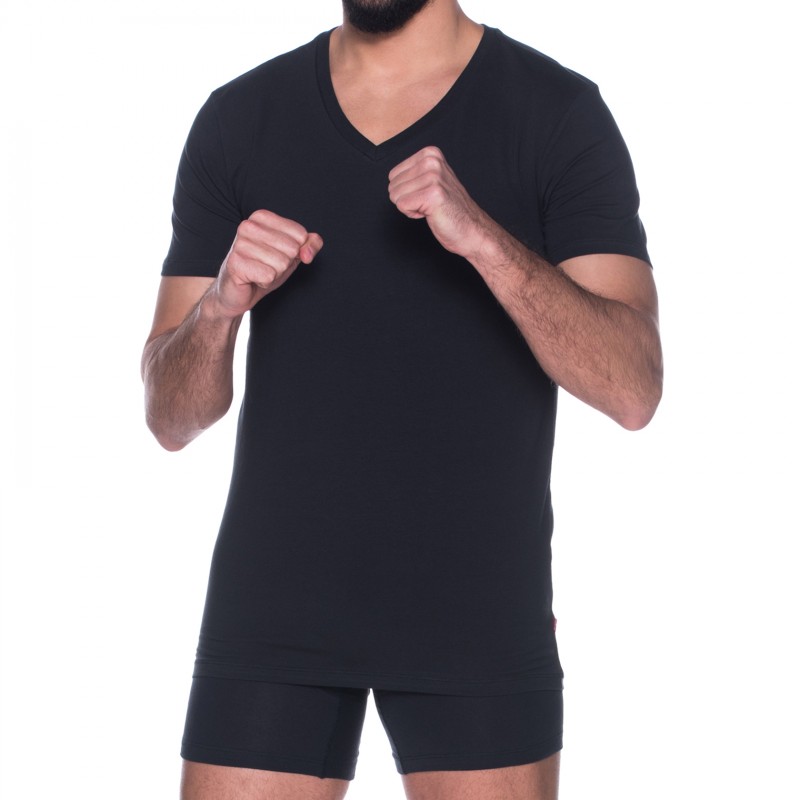 Levi's_2-er Set_T-Shirt_V-Ausschnitt_Schwarz