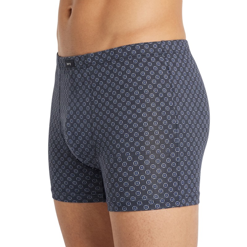 Mey_Shorty_Dunkelgrau_Blau_Weiß_Muster