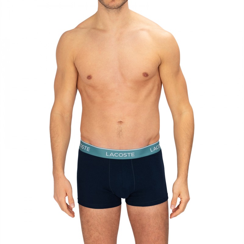 Lacoste_3-erSet_Trunks_Dunkelblau_mitverschiedenfarbigemWebbund
