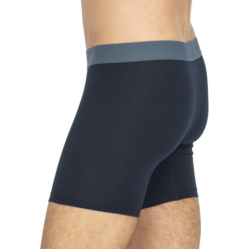 Schiesser_2-erSet_Trunks_Dunkelblau_mitverschiedenfarbigemWebbund