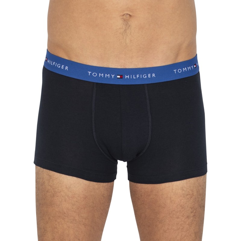 TommyHilfiger_3-erSet_Trunks_Blau_mitverschiedenfarbigemWebbund