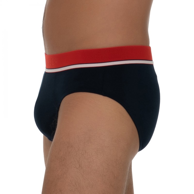 Boxerman_Herrenunterwäsche_Boxershorts_Schiesser_3-er Set_Slips_Dunkelblau