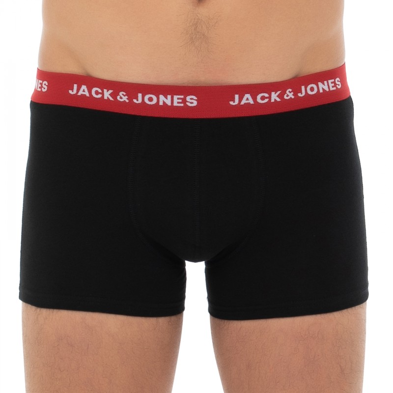 Jack&Jones_7-erSet_Trunks_Schwarz_mitverschiedenfarbigemWebbund