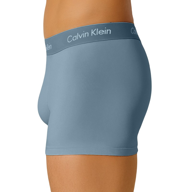 Calvin Klein 3-er Set Trunks Blau, Beige & Grün