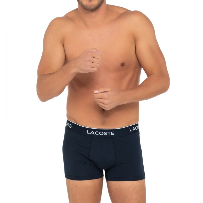 Lacoste_3-er Set_Trunks_Blau & Grau