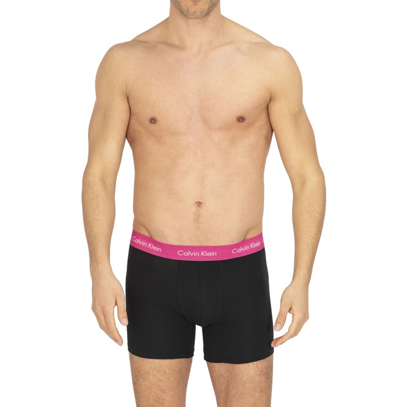 CalvinKlein_5-erSetBoxerBriefs_Schwarz_Priude_mitverschiedenfarbigemWebbund