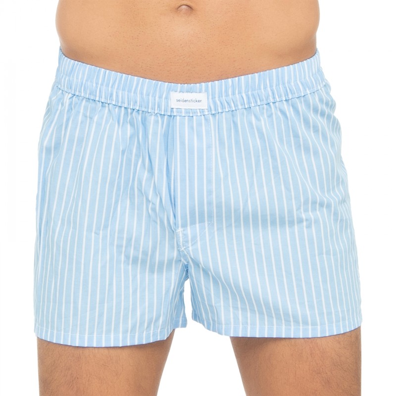 Boxerman_Herrenunterwäsche_Seidensticker_2-er Set_Boxershorts_Hellblau gestreift