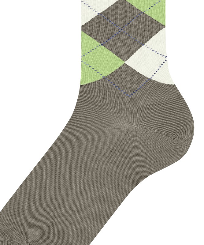 Burlington_Socken_Khaki_mitArgyle-Muster