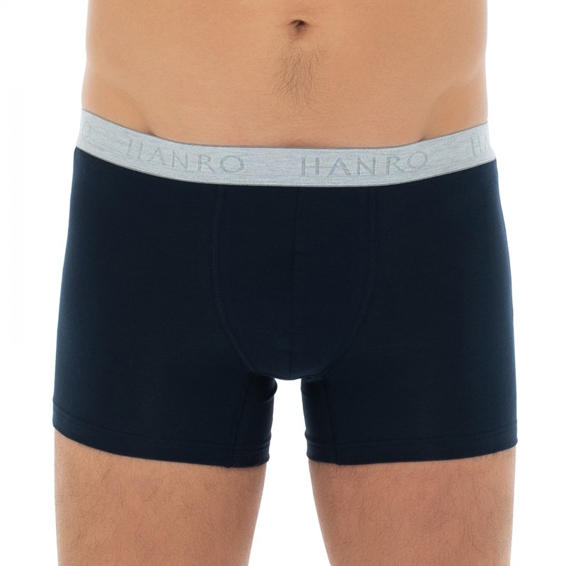 Hanro_2-erSet_Trunks_Blau&Grau