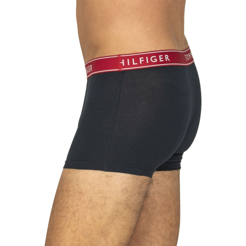 TommyHilfiger_3-erSet_Trunks_Schwarz_mitverschiedenfabigemWebbund