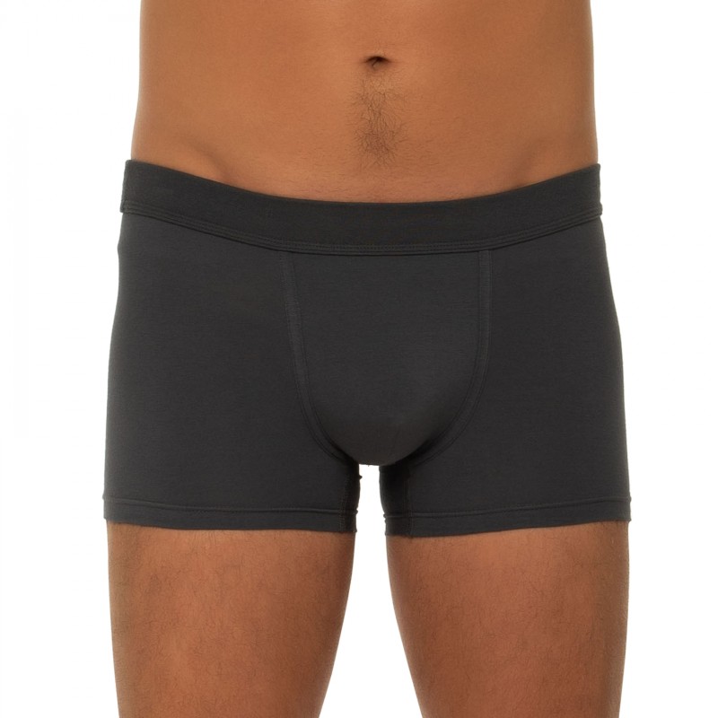 Boxerman_Herrenunterwäsche_Boxershorts_Seidensticker_3-er Set_Trunks_Grau Schwarz & Gestreift