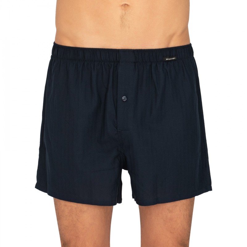 Schiesser_2-erSet_Boxershorts_Blau&Blau_kariert