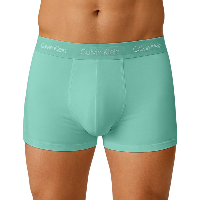 Calvin Klein 3-er Set Trunks Blau, Beige & Grün