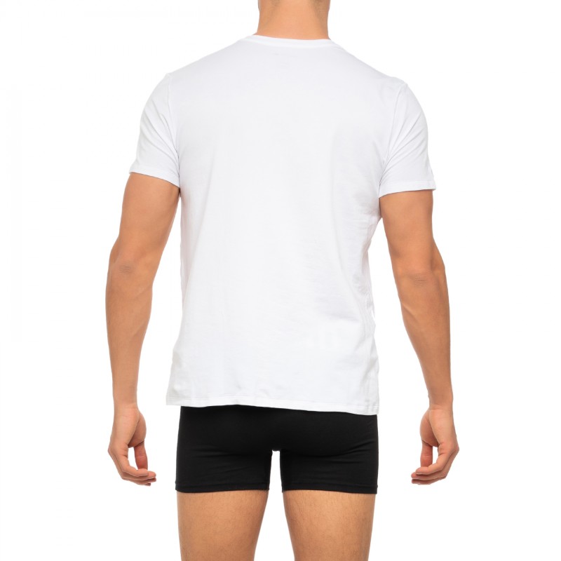 Boxerman_Herrenunterwäsche_Bodywear_Lacoste_2-er Set_TShirt_V-Ausschnitt_Weiß