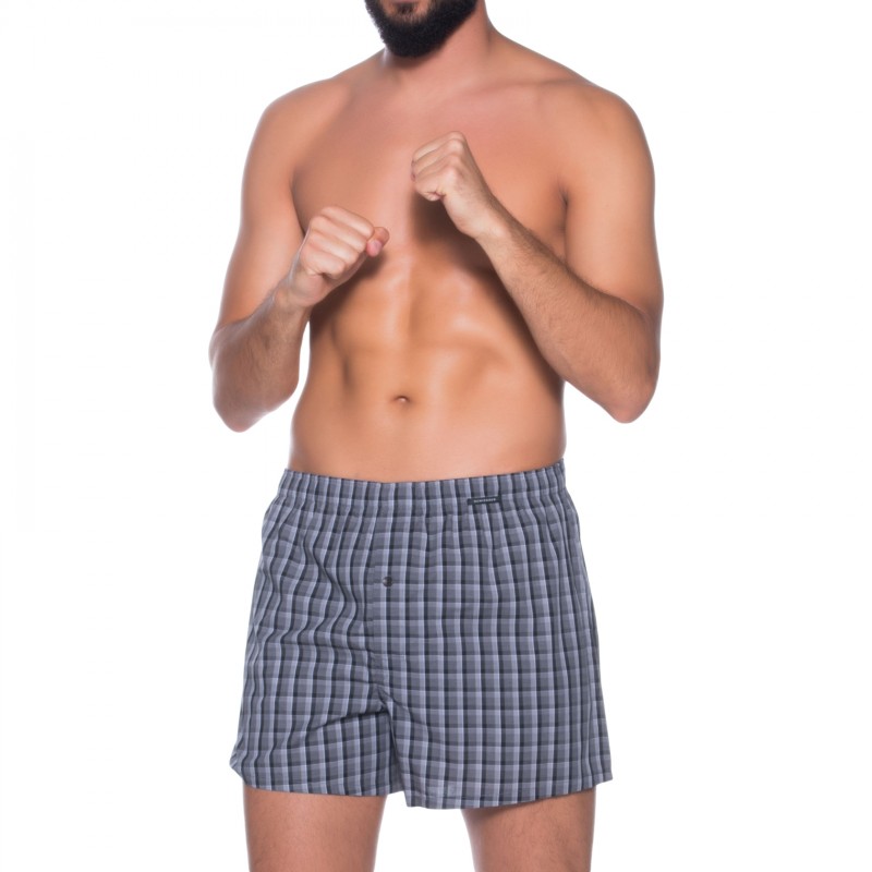Schiesser_2-erSet_Boxershorts_Blau_kariert