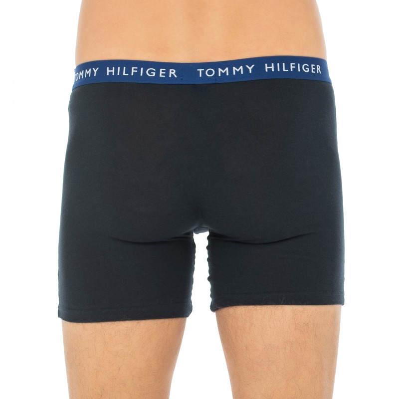 TommyHilfiger_3-erSet_Trunks_Schwarz_mitverschiedenfarbigemWebbund