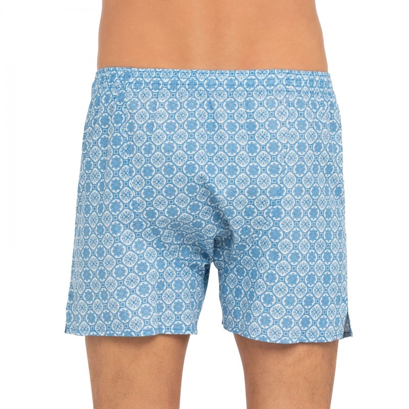 D.E.A.LInternational_2-erSet_Boxershorts_Blau_mitPaisley