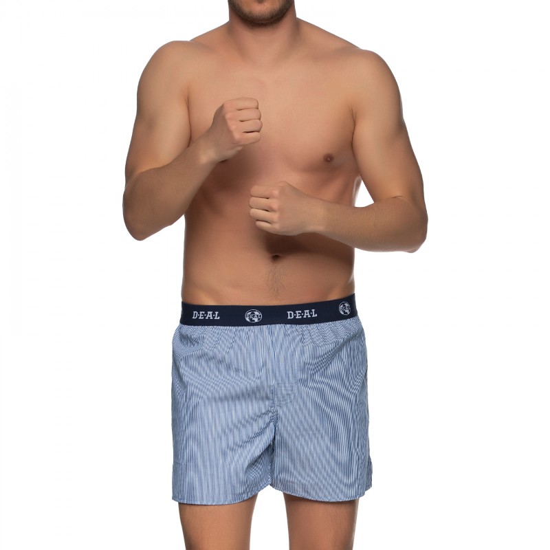 Boxerman_Herrenunterwäsche_D.E.A.L International_Boxershorts_Blau_Streifen