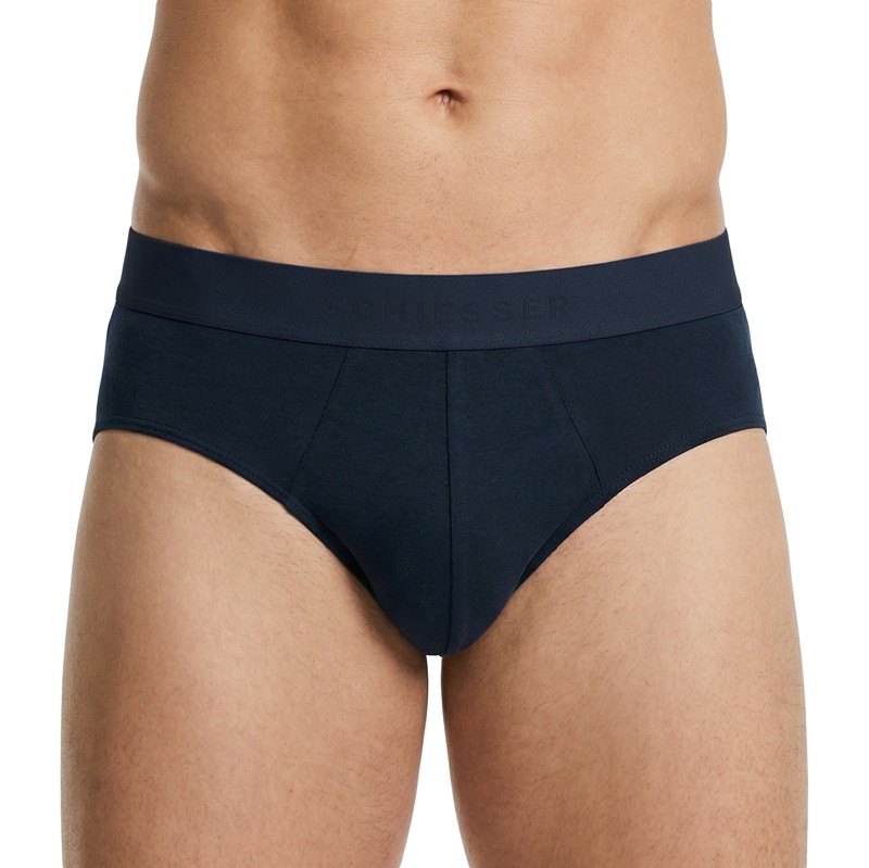 Boxerman_Schiesser_5-erSet_Slips_Schwarz_mit_verschiedenfarbigen_Webbund