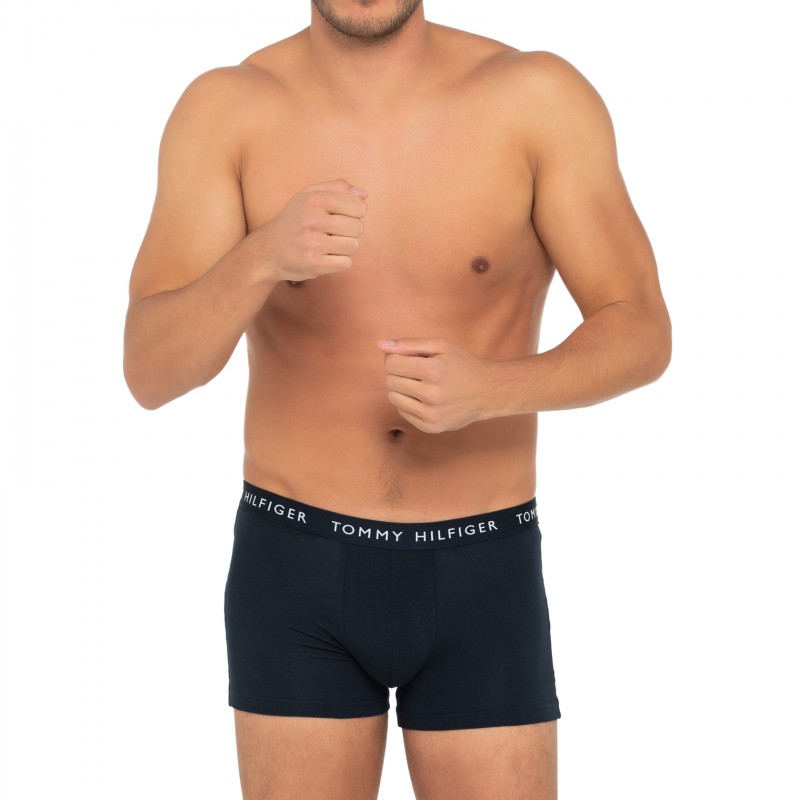 Boxerman_Herrenunterwäsche_Boxershorts_Tommy Hilfiger_3-er Set_Trunks_Dunkelblau